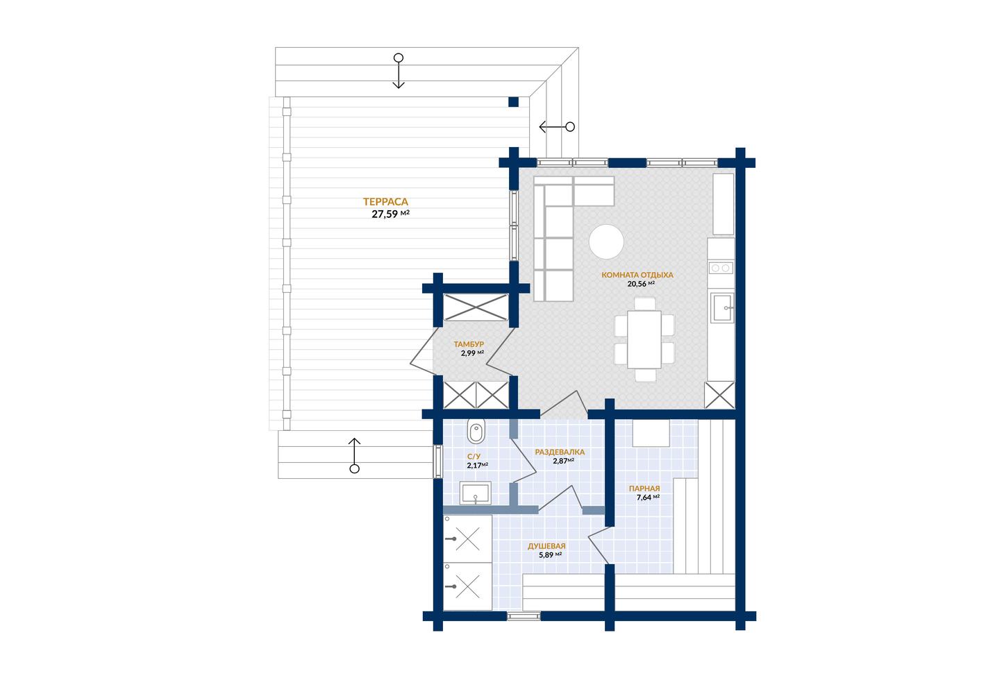 Планировка бани
